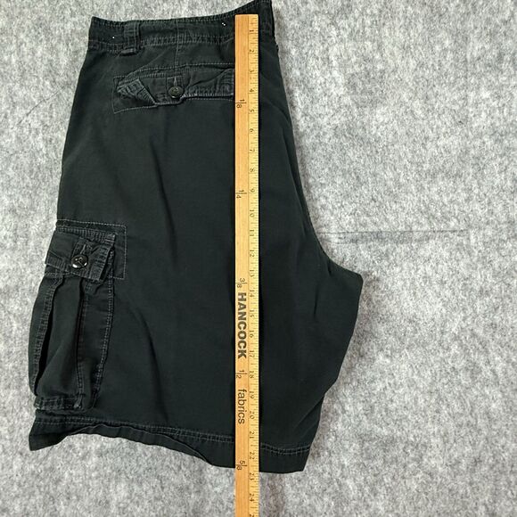 Polo Jeans Company Ralph Lauren Cargo Shorts RipStop Mens 42 Black 90s Utility - Picture 9 of 12